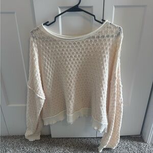 Urban Outfitters Cream Textured Sweater